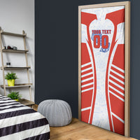 Personalized Paraguay Soccer Door Cover Harpy Eagle Mascot Football Flag