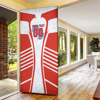 Personalized Paraguay Soccer Door Cover Harpy Eagle Mascot Football Flag