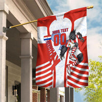 Personalized Paraguay Soccer Garden Flag Harpy Eagle Mascot Football Flag