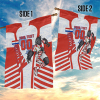 Personalized Paraguay Soccer Garden Flag Harpy Eagle Mascot Football Flag