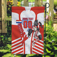 Personalized Paraguay Soccer Garden Flag Harpy Eagle Mascot Football Flag