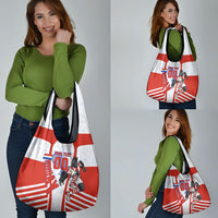 Personalized Paraguay Soccer Grocery Bag Harpy Eagle Mascot Football Flag