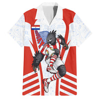 Personalized Paraguay Soccer Hawaiian Shirt Harpy Eagle Mascot Football Flag