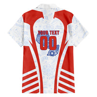 Personalized Paraguay Soccer Hawaiian Shirt Harpy Eagle Mascot Football Flag
