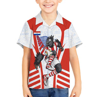 Personalized Paraguay Soccer Hawaiian Shirt Harpy Eagle Mascot Football Flag