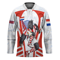 Personalized Paraguay Soccer Hockey Jersey Harpy Eagle Mascot Football Flag