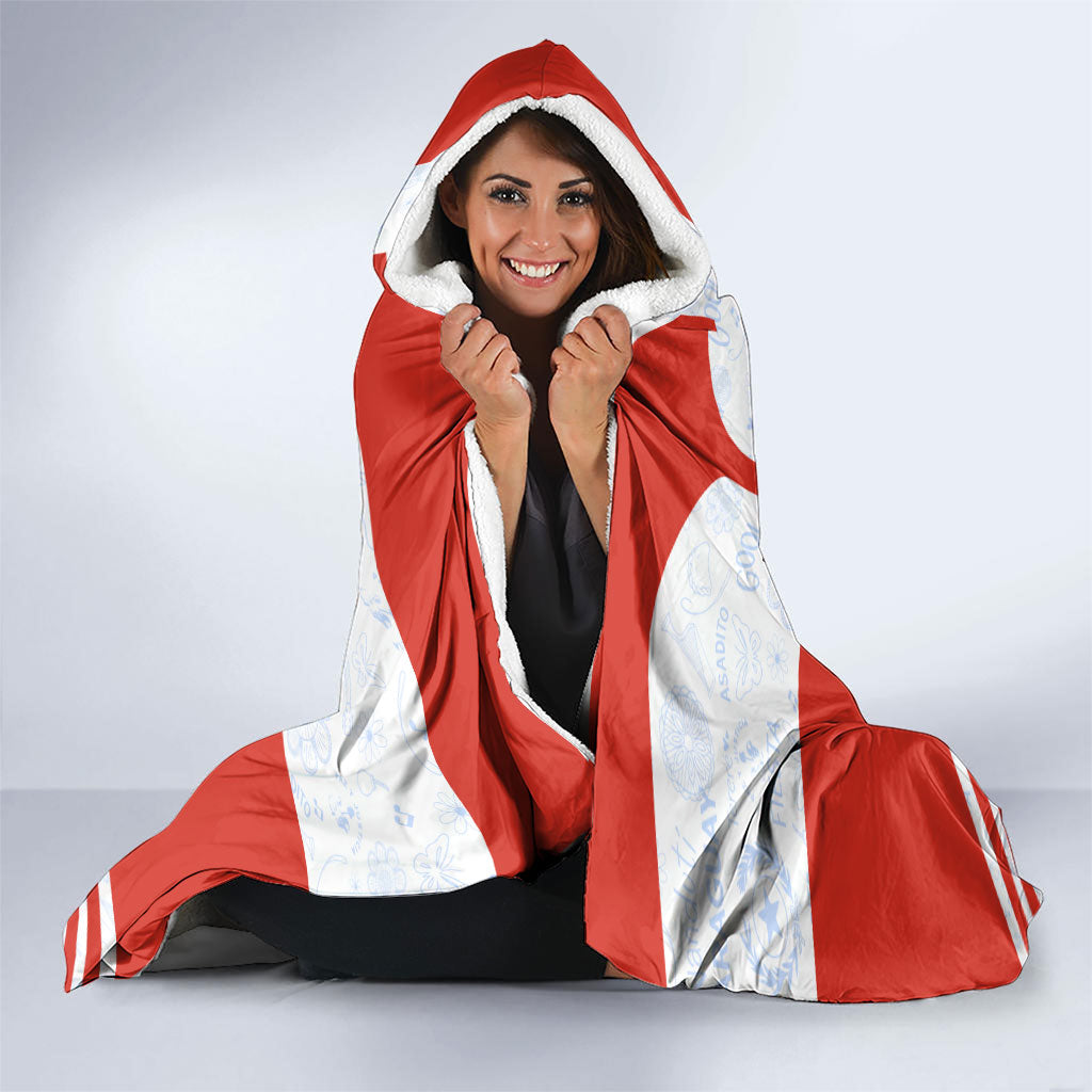 Personalized Paraguay Soccer Hooded Blanket Harpy Eagle Mascot Football Flag