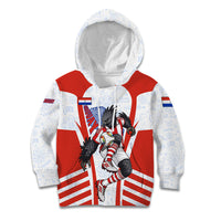 Personalized Paraguay Soccer Kid Hoodie Harpy Eagle Mascot Football Flag