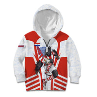 Personalized Paraguay Soccer Kid Hoodie Harpy Eagle Mascot Football Flag