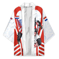 Personalized Paraguay Soccer Kimono Harpy Eagle Mascot Football Flag