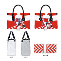 Personalized Paraguay Soccer Leather Bag Harpy Eagle Mascot Football Flag
