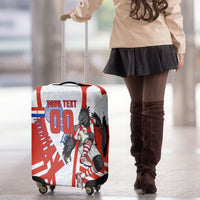 Personalized Paraguay Soccer Luggage Cover Harpy Eagle Mascot Football Flag