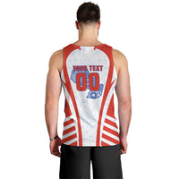Personalized Paraguay Soccer Men Tank Top Harpy Eagle Mascot Football Flag