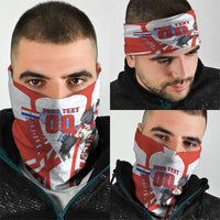 Personalized Paraguay Soccer Neck Gaiter Harpy Eagle Mascot Football Flag