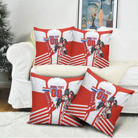 Personalized Paraguay Soccer Pillow Cover Harpy Eagle Mascot Football Flag