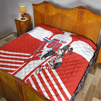 Personalized Paraguay Soccer Quilt Harpy Eagle Mascot Football Flag