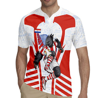 Personalized Paraguay Soccer Rugby Jersey Harpy Eagle Mascot Football Flag