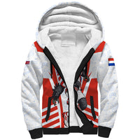 Personalized Paraguay Soccer Sherpa Hoodie Harpy Eagle Mascot Football Flag