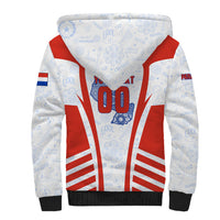 Personalized Paraguay Soccer Sherpa Hoodie Harpy Eagle Mascot Football Flag