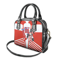 Personalized Paraguay Soccer Shoulder Handbag Harpy Eagle Mascot Football Flag