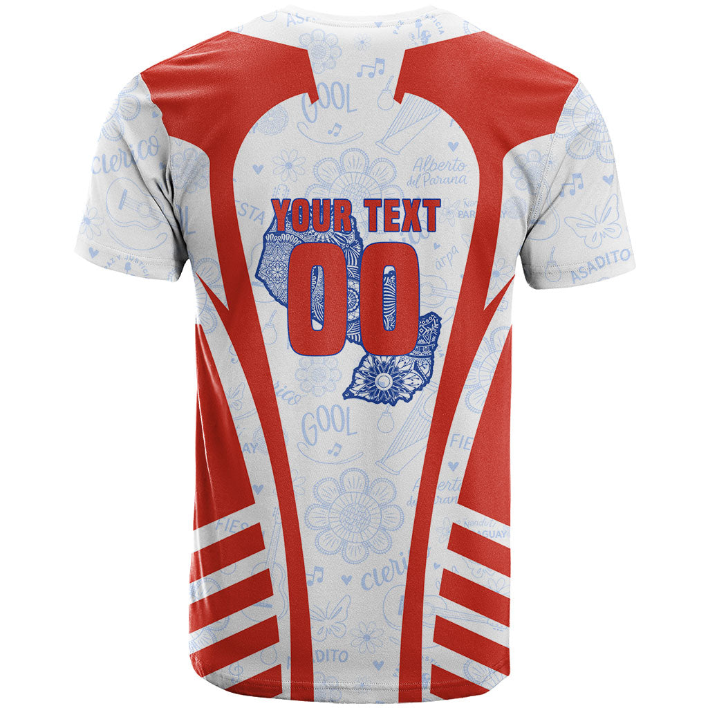 Personalized Paraguay Soccer T Shirt Harpy Eagle Mascot Football Flag