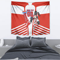 Personalized Paraguay Soccer Tapestry Harpy Eagle Mascot Football Flag