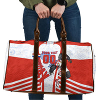 Personalized Paraguay Soccer Travel Bag Harpy Eagle Mascot Football Flag