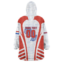 Personalized Paraguay Soccer Wearable Blanket Hoodie Harpy Eagle Mascot Football Flag