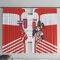 Personalized Paraguay Soccer Window Curtain Harpy Eagle Mascot Football Flag