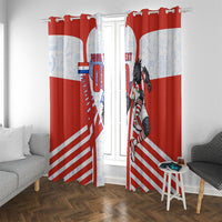 Personalized Paraguay Soccer Window Curtain Harpy Eagle Mascot Football Flag