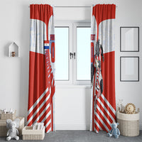 Personalized Paraguay Soccer Window Curtain Harpy Eagle Mascot Football Flag