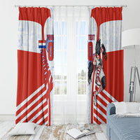 Personalized Paraguay Soccer Window Curtain Harpy Eagle Mascot Football Flag