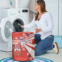 Personalized Paraguay Football Laundry Basket Lion Eagle Mascot Floral
