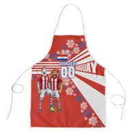 Personalized Paraguay Football Apron Lion Eagle Mascot Floral