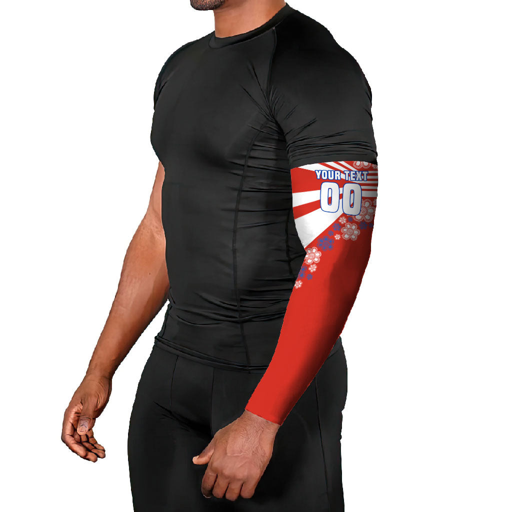 Personalized Paraguay Football Arm Sleeves Lion Eagle Mascot Floral