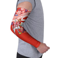 Personalized Paraguay Football Arm Sleeves Lion Eagle Mascot Floral