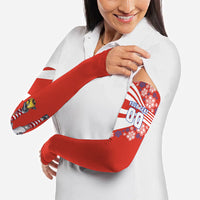 Personalized Paraguay Football Arm Sleeves Lion Eagle Mascot Floral