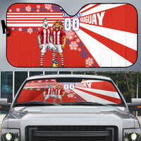 Personalized Paraguay Football Auto Sun Shade Lion Eagle Mascot Floral