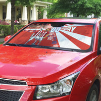 Personalized Paraguay Football Auto Sun Shade Lion Eagle Mascot Floral