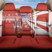 Personalized Paraguay Football Back Car Seat Cover Lion Eagle Mascot Floral