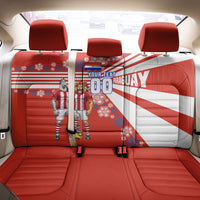 Personalized Paraguay Football Back Car Seat Cover Lion Eagle Mascot Floral