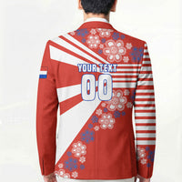 Personalized Paraguay Football Blazer Lion Eagle Mascot Floral