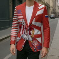 Personalized Paraguay Football Blazer Lion Eagle Mascot Floral
