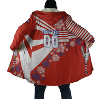 Personalized Paraguay Football Cloak Lion Eagle Mascot Floral