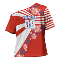 Personalized Paraguay Football Cross Shoulder Shirt Lion Eagle Mascot Floral