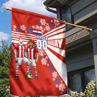 Personalized Paraguay Football Garden Flag Lion Eagle Mascot Floral