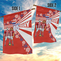 Personalized Paraguay Football Garden Flag Lion Eagle Mascot Floral