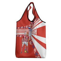 Personalized Paraguay Football Grocery Bag Lion Eagle Mascot Floral