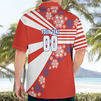 Personalized Paraguay Football Hawaiian Shirt Lion Eagle Mascot Floral