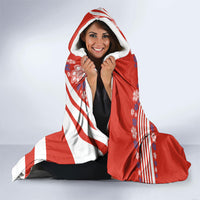 Personalized Paraguay Football Hooded Blanket Lion Eagle Mascot Floral